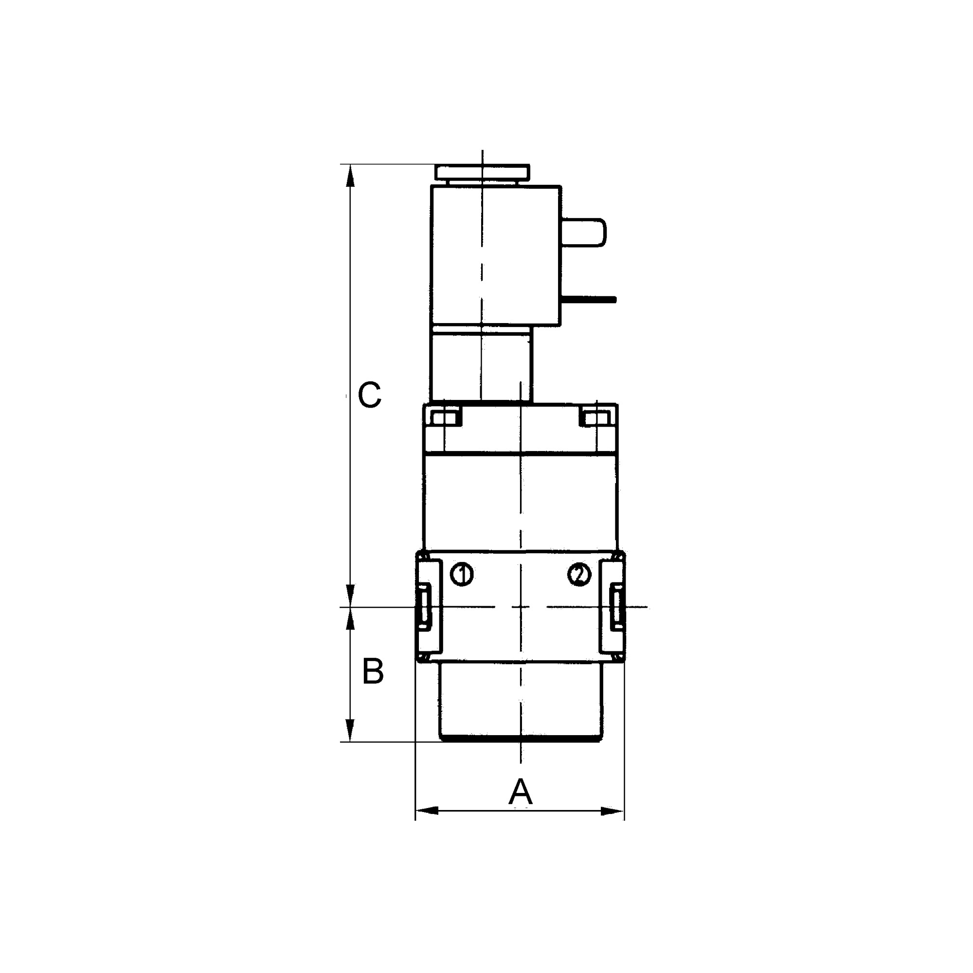 Schaltventil (3/2-Wegeventil) »multifix-mini«, 110 V AC, G 1/4 - Riegler 100407