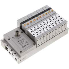 E.MC S1V-M5-10-IO. Valve terminal 10x5/2-directional, IO-Link, M 5 on valves (top)