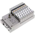 E.MC S1V-M5-8-IO. Valve terminal 8x5/2-directional, IO-Link, M 5 on valves (top)