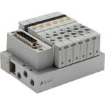 E.MC S1V-M7-8-PN32. Valve terminal 8x5/2-directional, PROFINET, M 7 on valves (top)