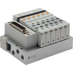 E.MC S1V-M5-12-PN32. Valve terminal 12x5/2-directional, PROFINET, M 5 on valves (top)