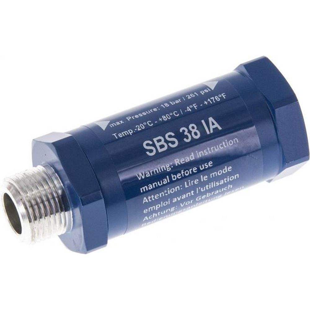 Schlauchbruchsicherung G 3/8" (Innengewinde / Außengewinde)