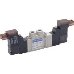 YPC SC243DF PL-D4. 5/3-Wege Magnetventil, M 5, entlüftet, 24 V=