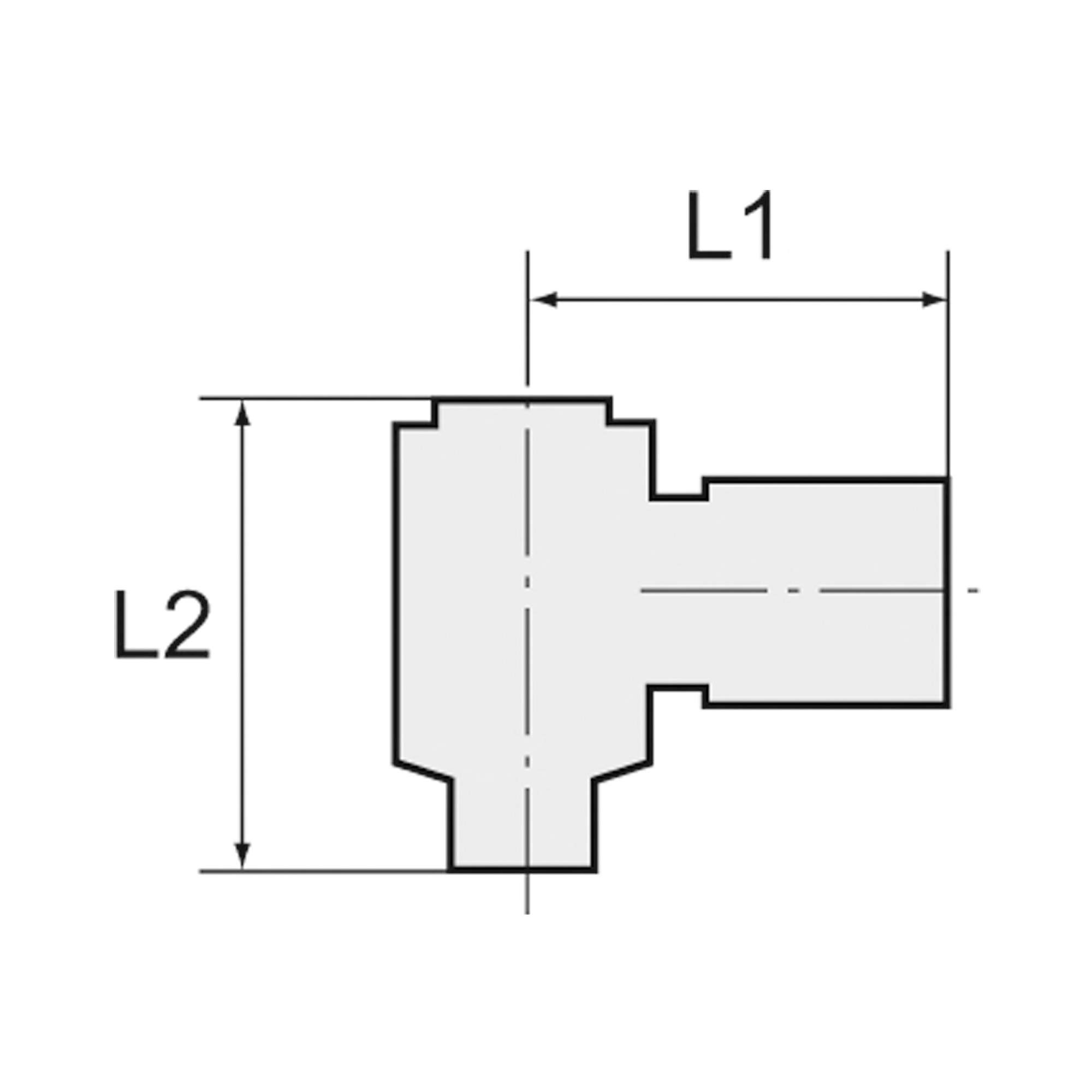 Y-Winkelsteckverschraubung »Blaue Serie«, drehbar, R 1/8 a. Ø 6mm - Riegler 109630