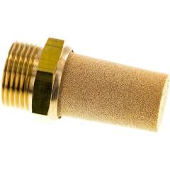 SD 10 MS. Schalldämpfer G 1", Sinterbronze, Messinggewinde