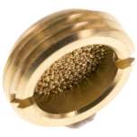 SD-12-F. Flatter silencers G 1/2", sintered bronze, for sinking