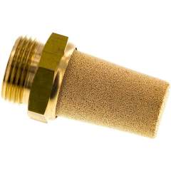 SD-34-MS. Silencer G 3/4", sintered bronze, brass thread