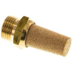 SD-38-MS. Silencer G 3/8", sintered bronze, brass thread