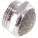 SDD 10 ES. Schalldämpfer G 1", Drahtgewebe, 1.4305