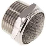 SDD-10-MSV-NPT. Silencer NPT 1", wire mesh, Nickel-plated brass