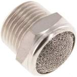 SDD-12-MSV-NPT. Silencer NPT 1/2", wire mesh, Nickel-plated brass