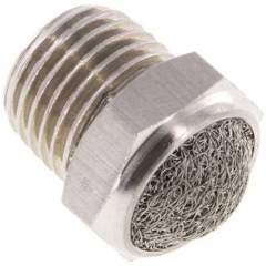 SDD-14-ES-NPT. Silencer NPT 1/4", wire mesh, 1.4305