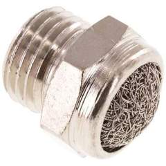 SDD-14-MSV. Silencer G 1/4", wire mesh, Nickel-plated brass