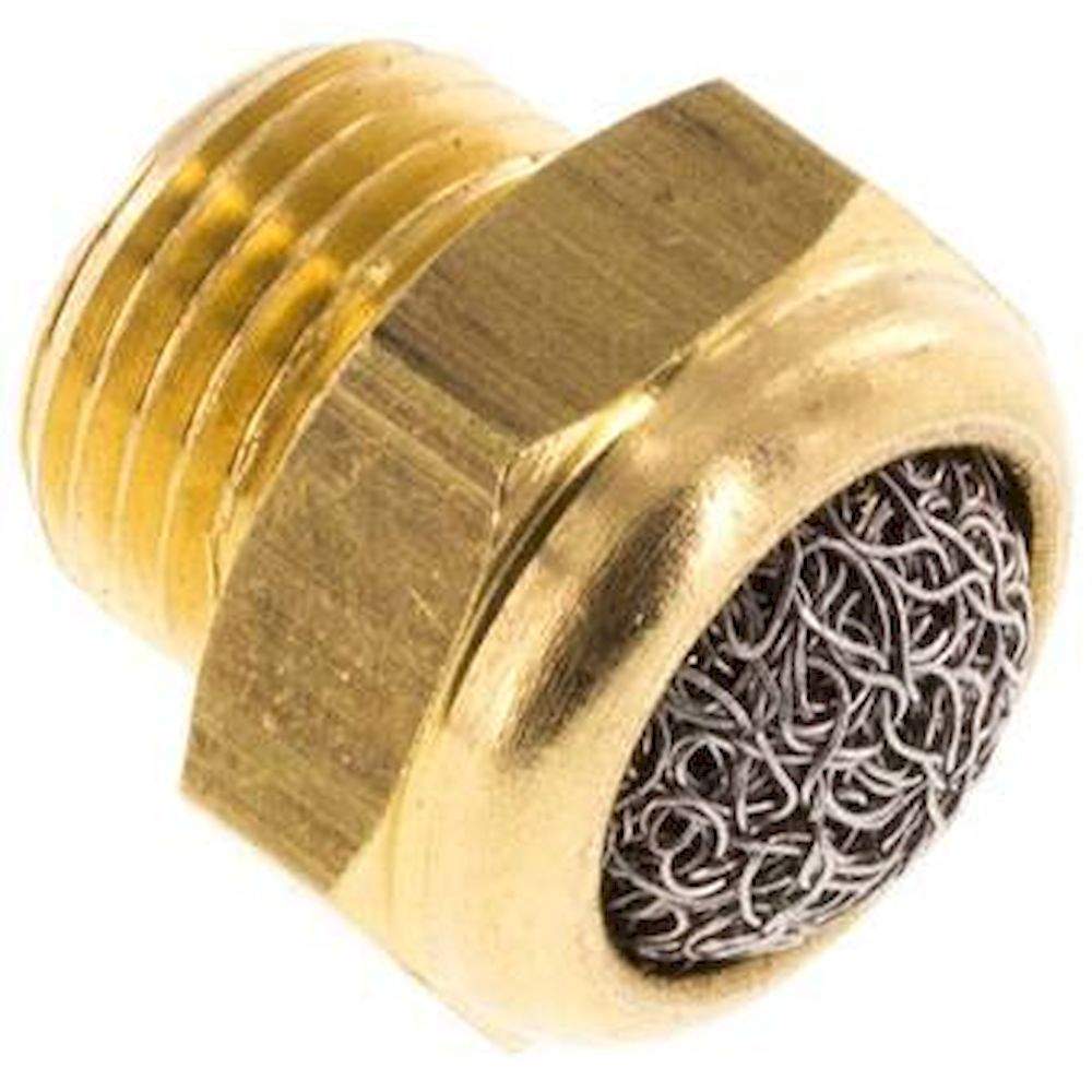 SDD 18. Schalldämpfer G 1/8", Drahtgewebe, Messing