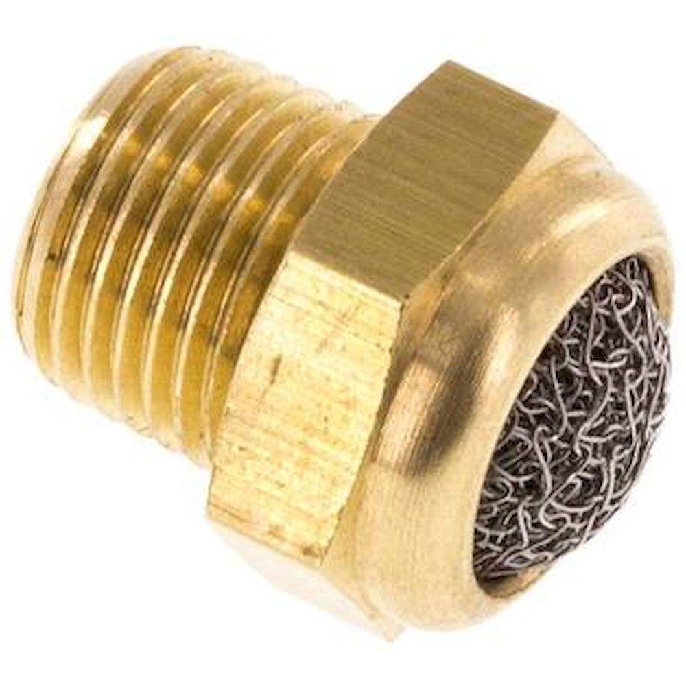 SDD-18-NPT. Silencer NPT 1/8", wire mesh, Brass