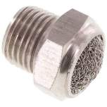 SDD 18 ES NPT. Schalldämpfer NPT 1/8", Drahtgewebe, 1.4305