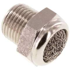 SDD-18-MSV-NPT. Silencer NPT 1/8", wire mesh, Nickel-plated brass