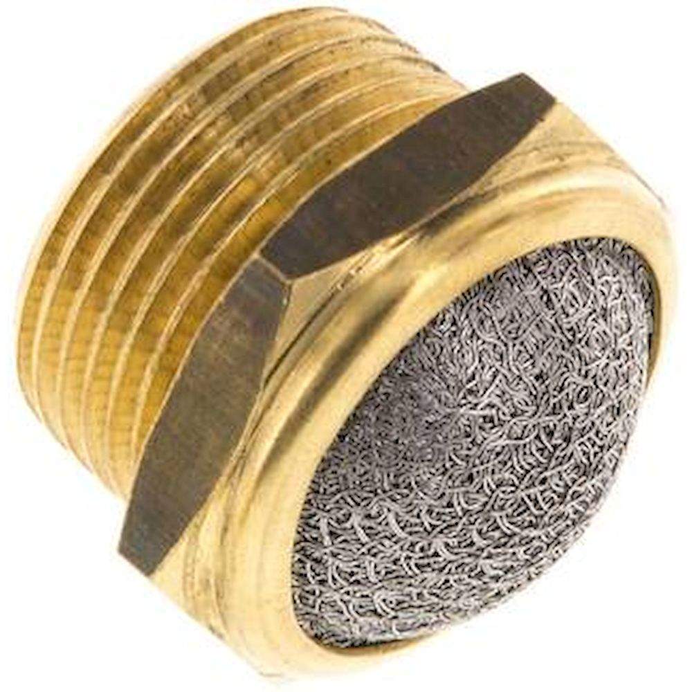 SDD-34-NPT. Silencer NPT 3/4", wire mesh, Brass