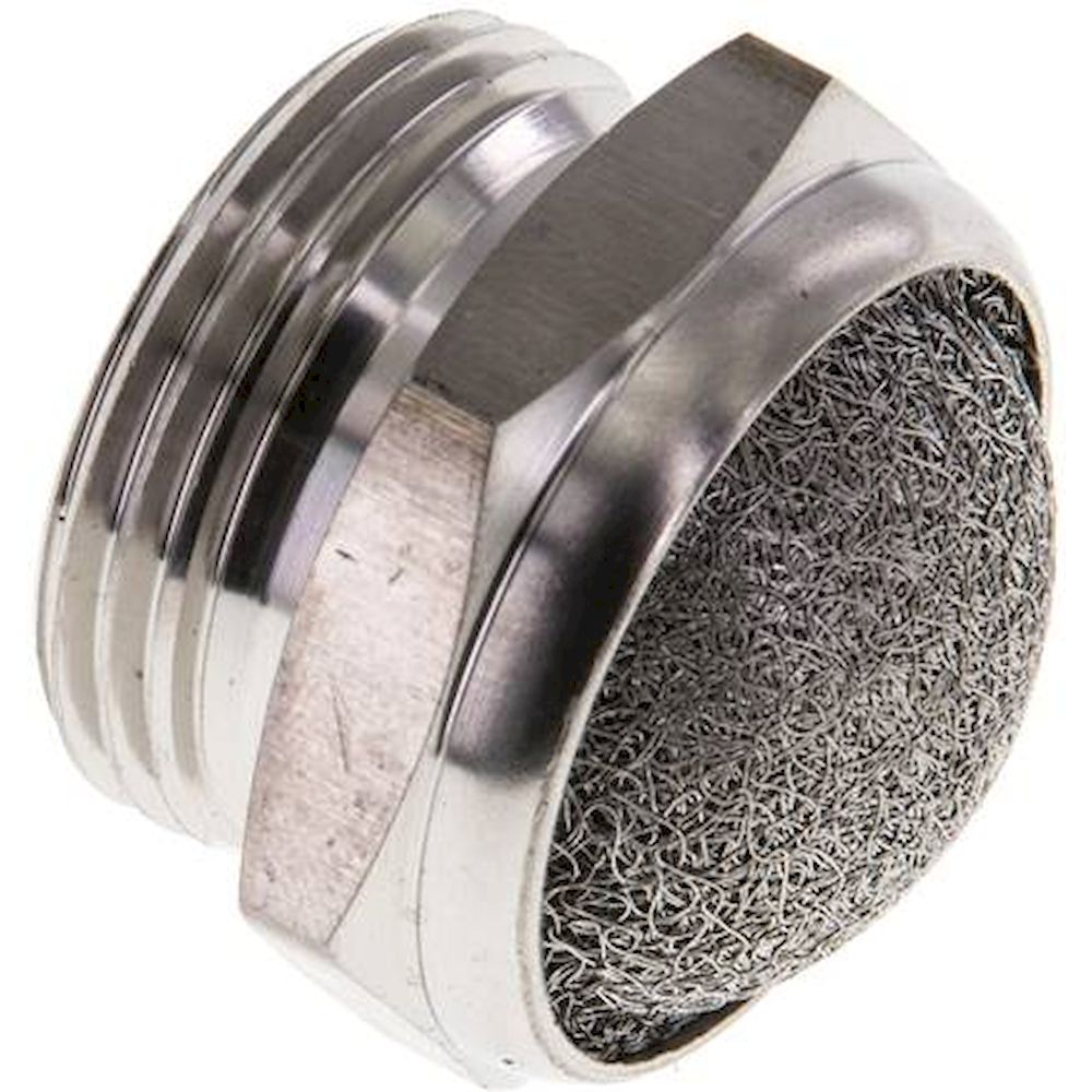 SDD 34 ES. Schalldämpfer G 3/4", Drahtgewebe, 1.4305