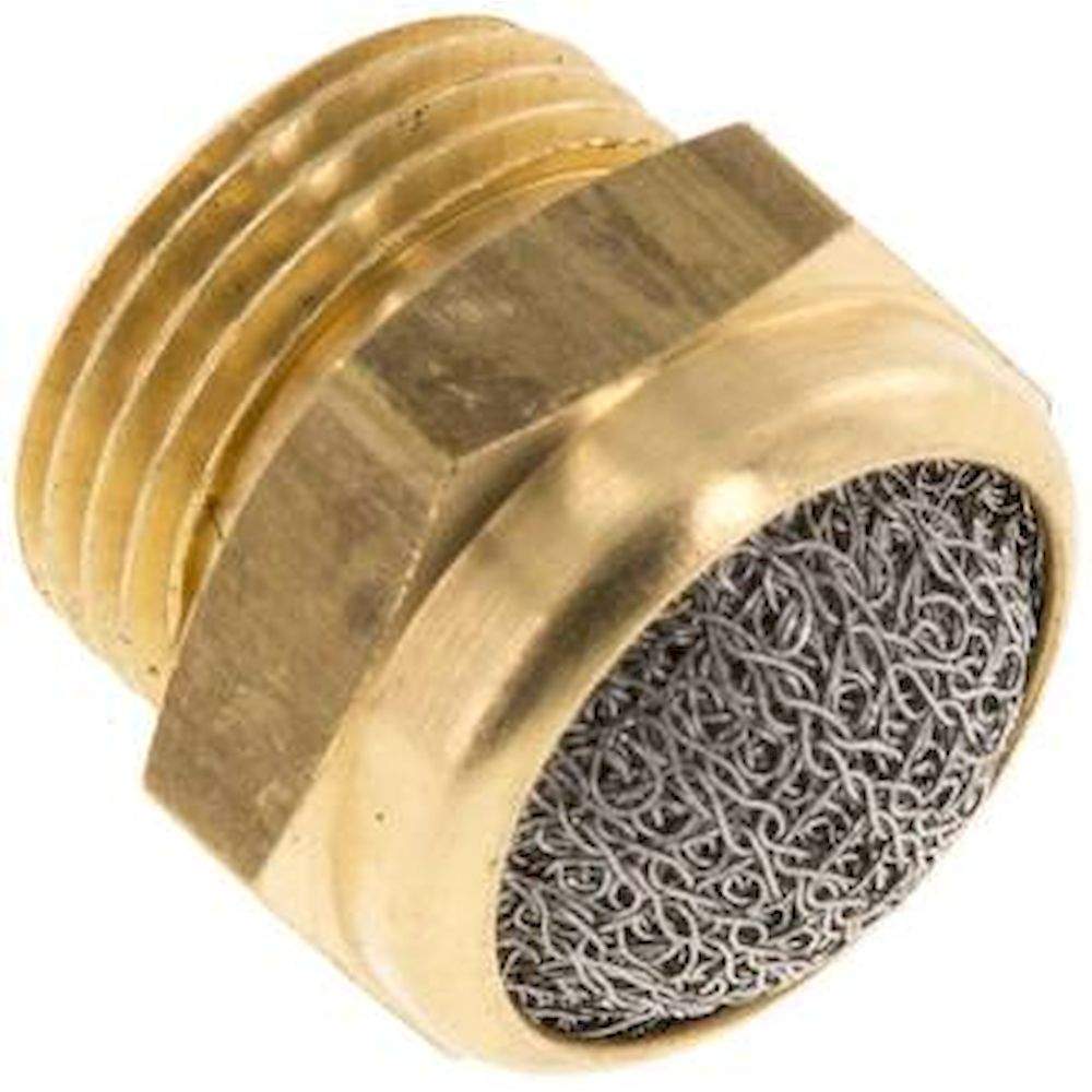 SDD 38. Schalldämpfer G 3/8", Drahtgewebe, Messing