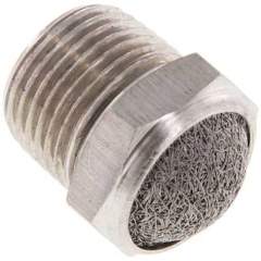 SDD-38-ES-NPT. Silencer NPT 3/8", wire mesh, 1.4305