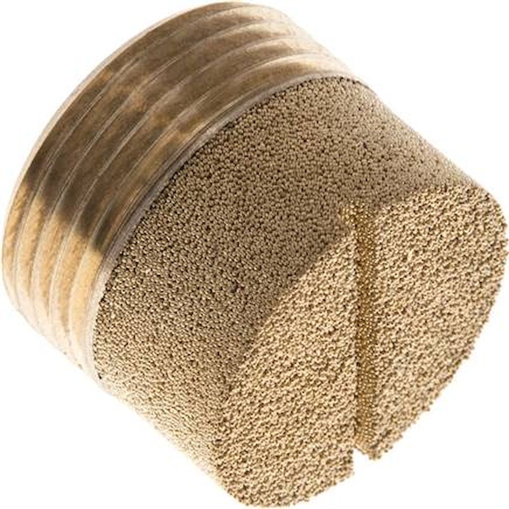 SDZ 34 MS. Schalldämpfer G 3/4", Sinterbronze, zylinderförmig