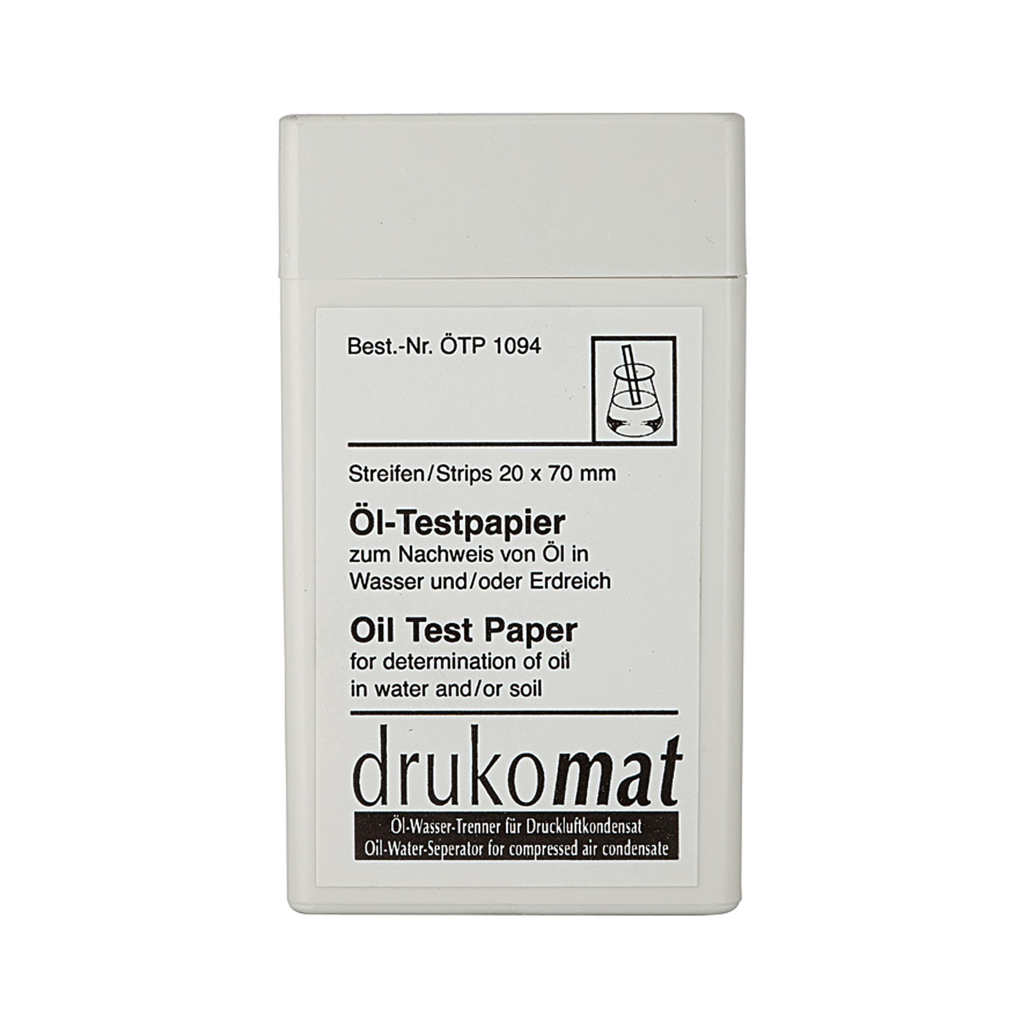 Öl-Testpapier (50 Streifen), für Öl-Wasser-Trenner »drukosep« - Riegler 101618
