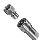 Nitto Kohki Semicon SP Cupla. Quick Connect Coupling 4S-304-F, SUS, FKM