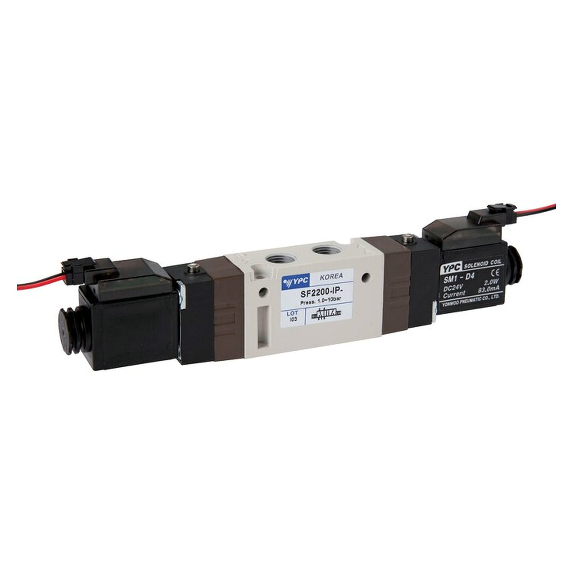 5/2-way solenoid valve, Impulse valve, G 1/8", 24 V DC, 590 l/min, 1.5 to 10 bar, exhaust G 1/8"