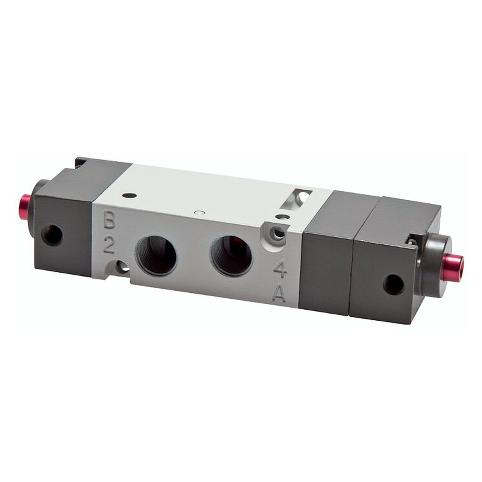 5/3-way pneumatic valve, centre position closed, G 1/8", 490 l/min, 2 to 10 bar, exhaust G 1/8"