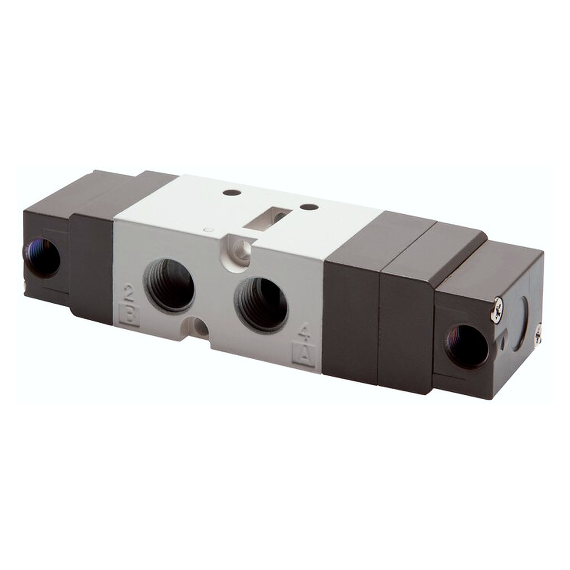 5/3-way pneumatic valve, centre position closed, G 1/4", 590 l/min, 2 to 10 bar, exhaust G 1/8"