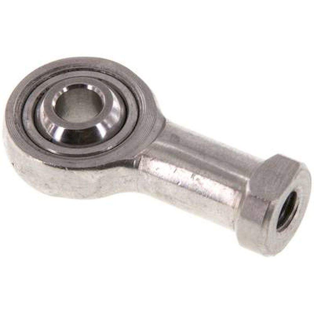 Swivel head, M 6, Stainless steel