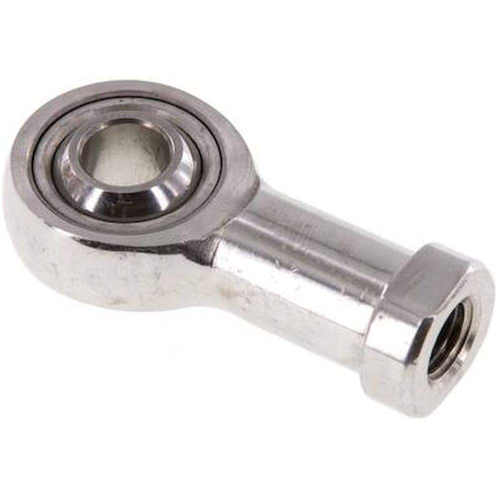 Swivel head, M 10x1,25, Stainless steel