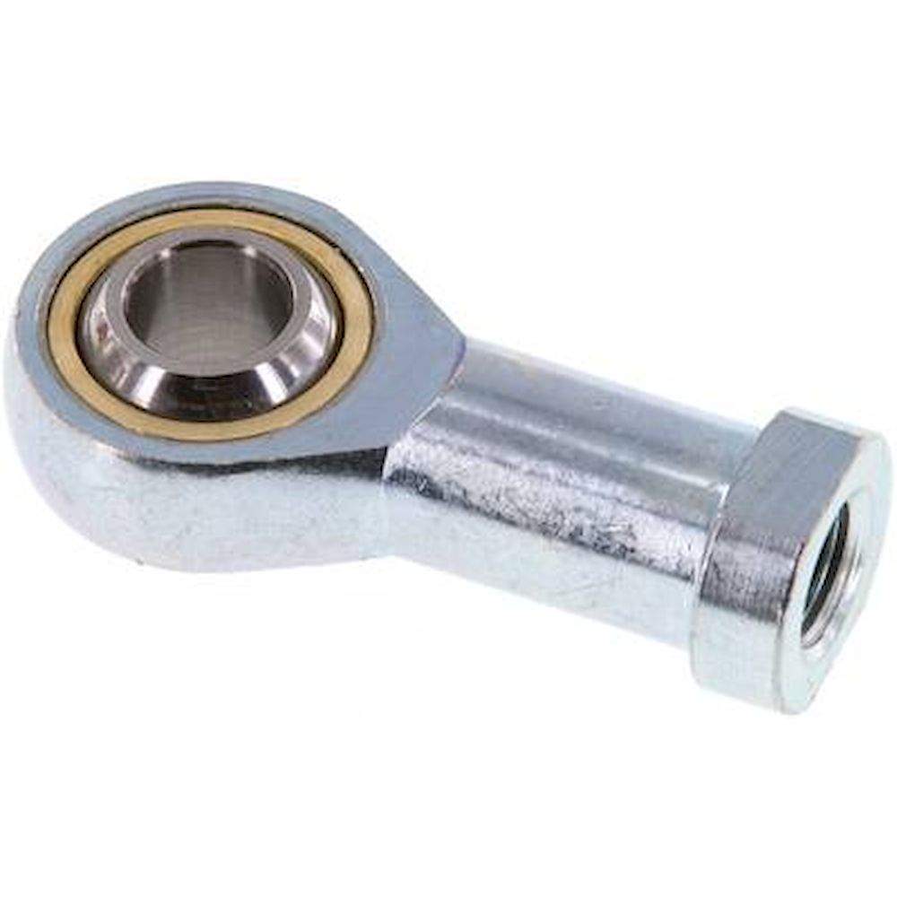 Swivel head, M 12x1,25, Zinc plated steel