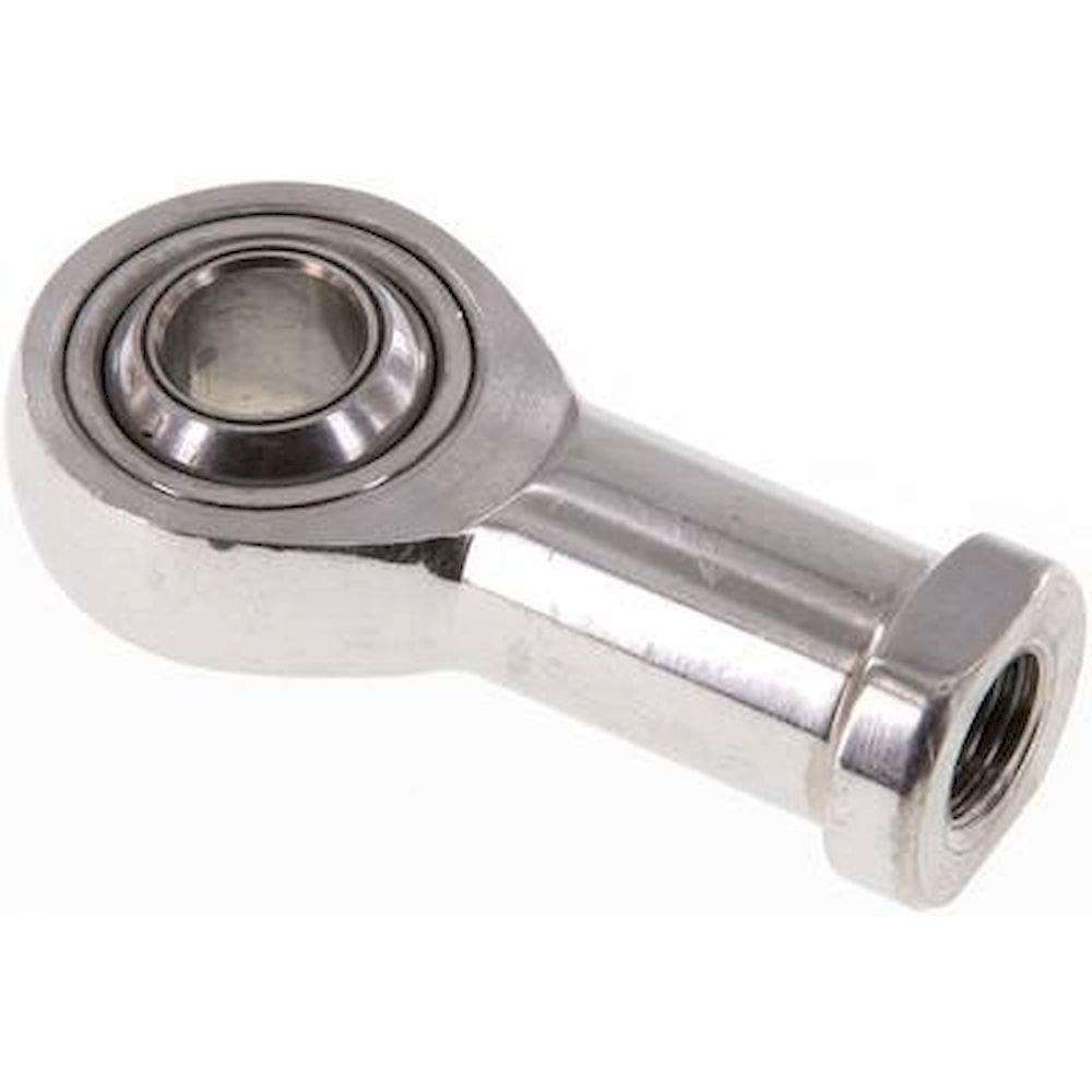 Swivel head, M 12x1,25, Stainless steel