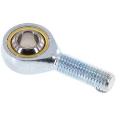 SGSA M12. Swivel head, male thread M 12, Zinc plated steel