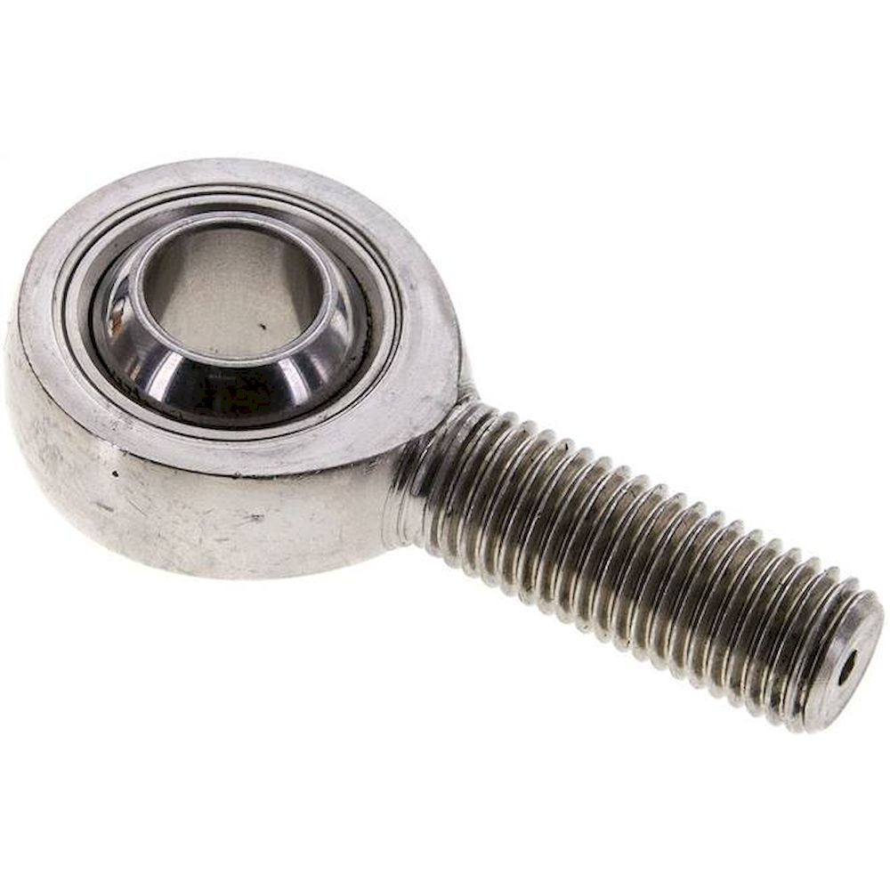 Swivel head, male thread M 16, Stainless steel