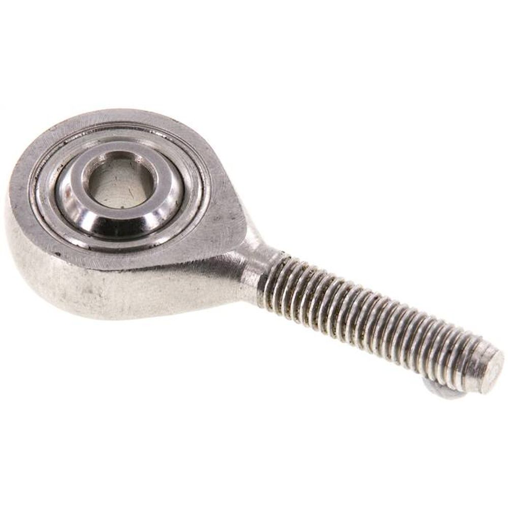 Swivel head, male thread M 5, Stainless steel