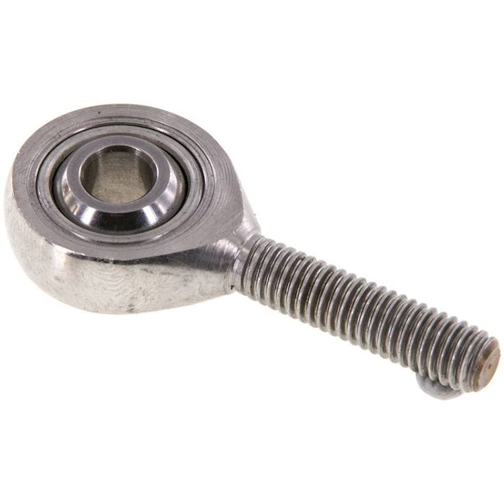 Swivel head, male thread M 6, Stainless steel