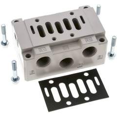 YPC SIB53-S. Anschlussplatte ISO 5599-1 Größe 2, G 1/2"