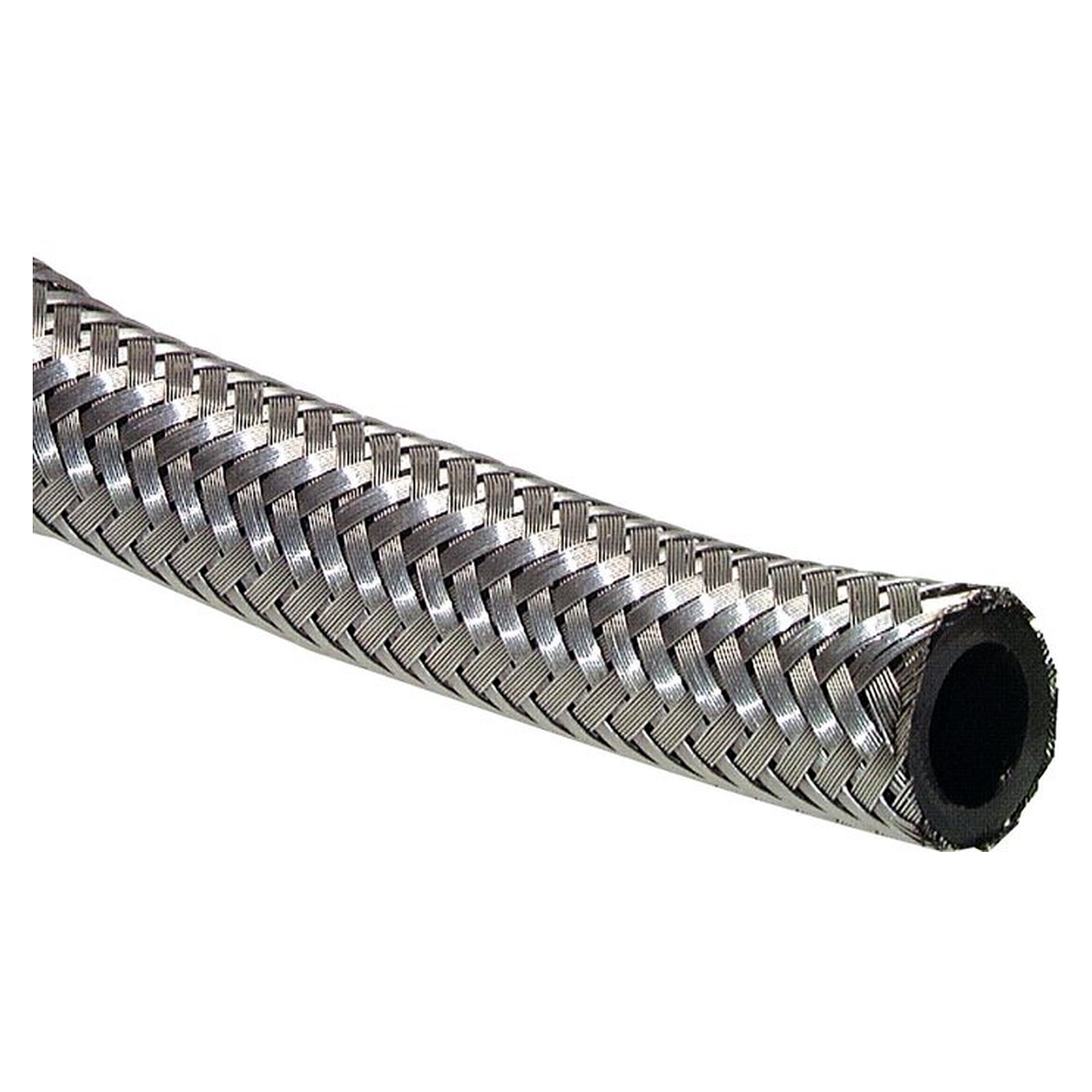 Silver hose (Kraftstoffschlauch) 9x13mm, Edelst., operating pressure 18 bar