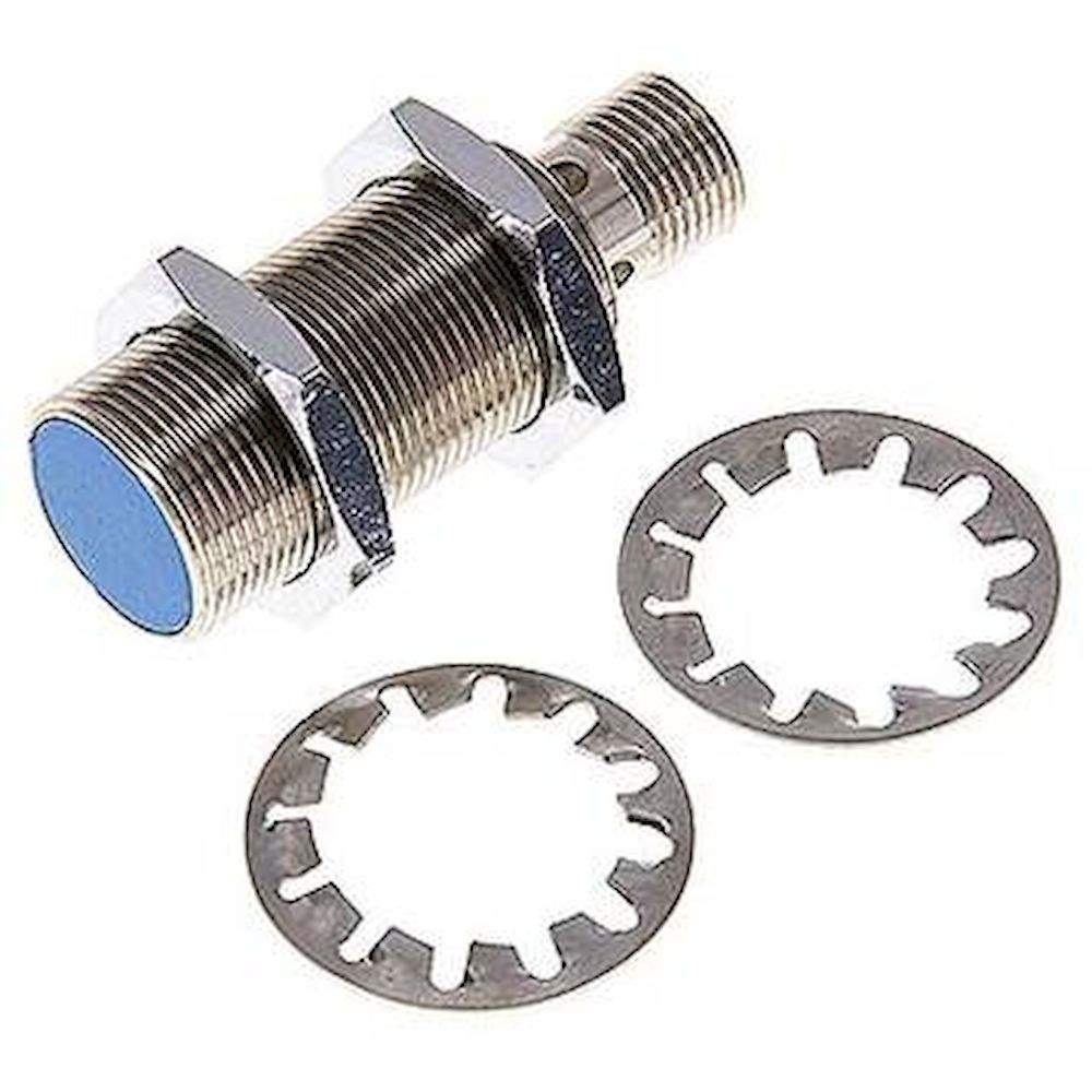 Ind. proximity switch, M 18, SN5 - M 12 plug (A-coded, 4-pole)