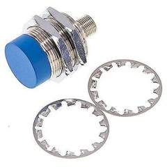 Ind. proximity switch, M 30, SN15 - M 12 plug (A-coded, 4-pole)