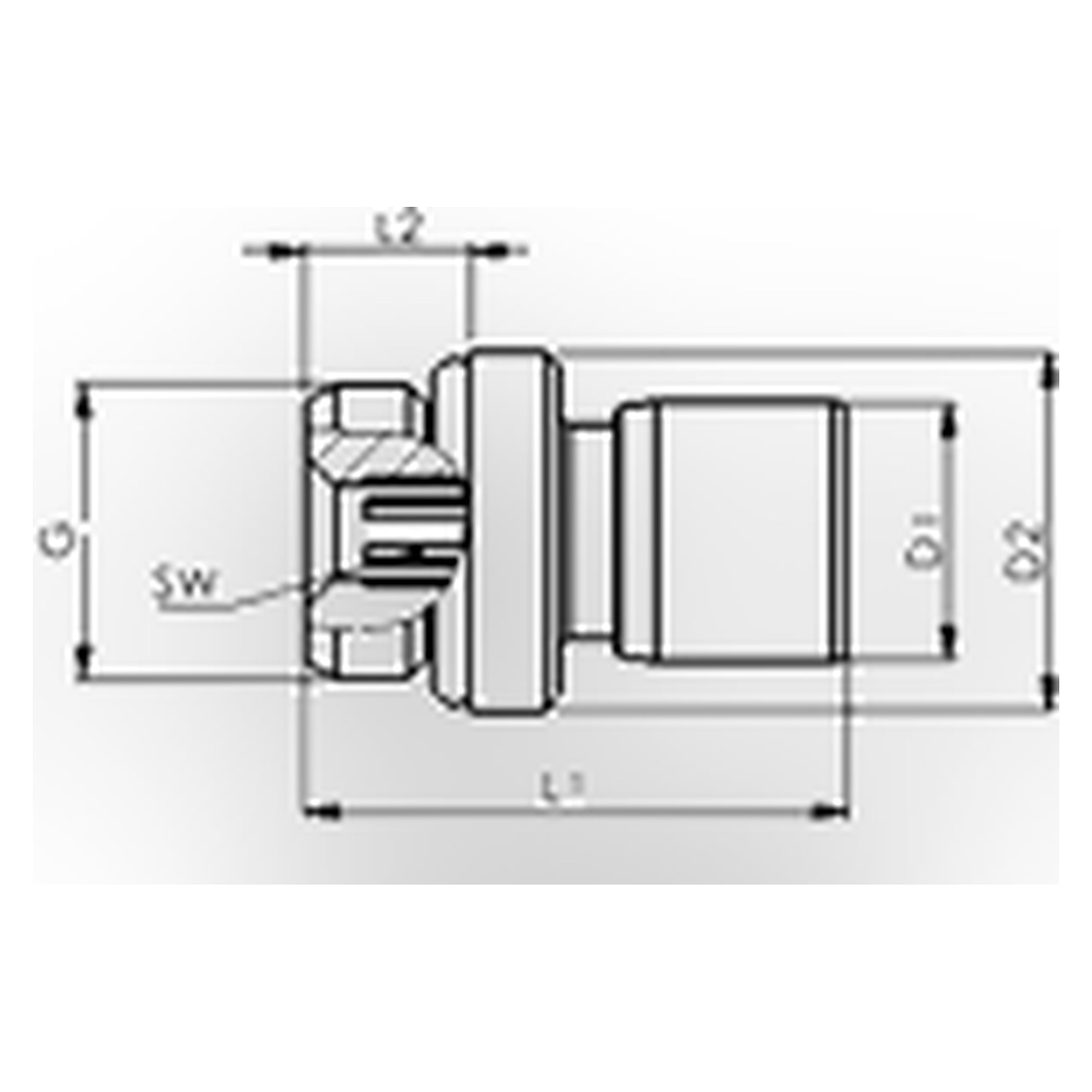Gerade Steckverschraubung »NonPlusUltra«, ISK, M5, Ø 6mm, VPE 10 - Riegler 130891
