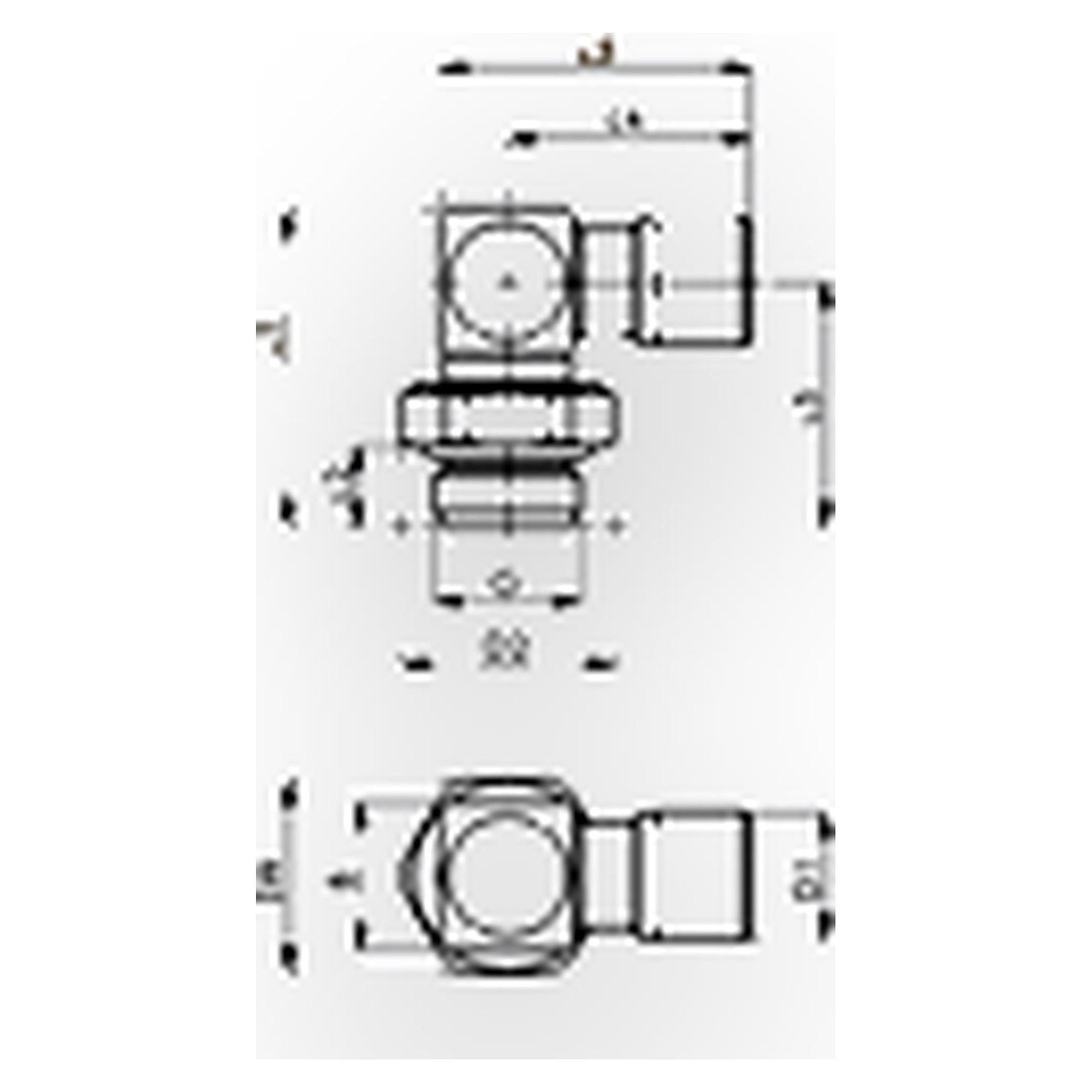 Elbow push-in fitting »NonPlusUltra«, rotat., M5, Ø4, PU10 - Riegler 131280