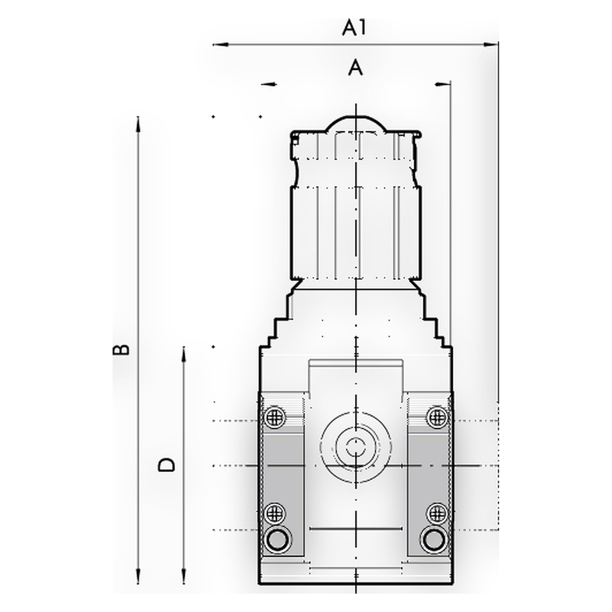 In-series regulator »SYNTESI«, size 2, G 1, 0…2 bar - Riegler 140208