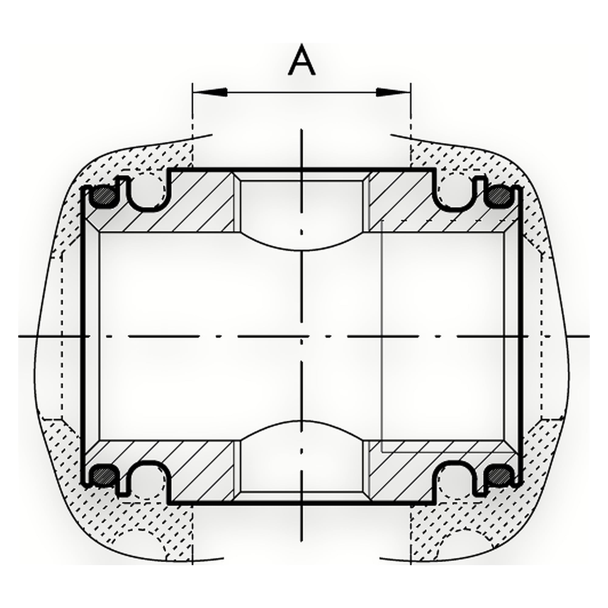 Air take-off 2-way »SYNTESI«, size 2, G 1/2, outlets 2 x G 3/8 - Riegler 144892