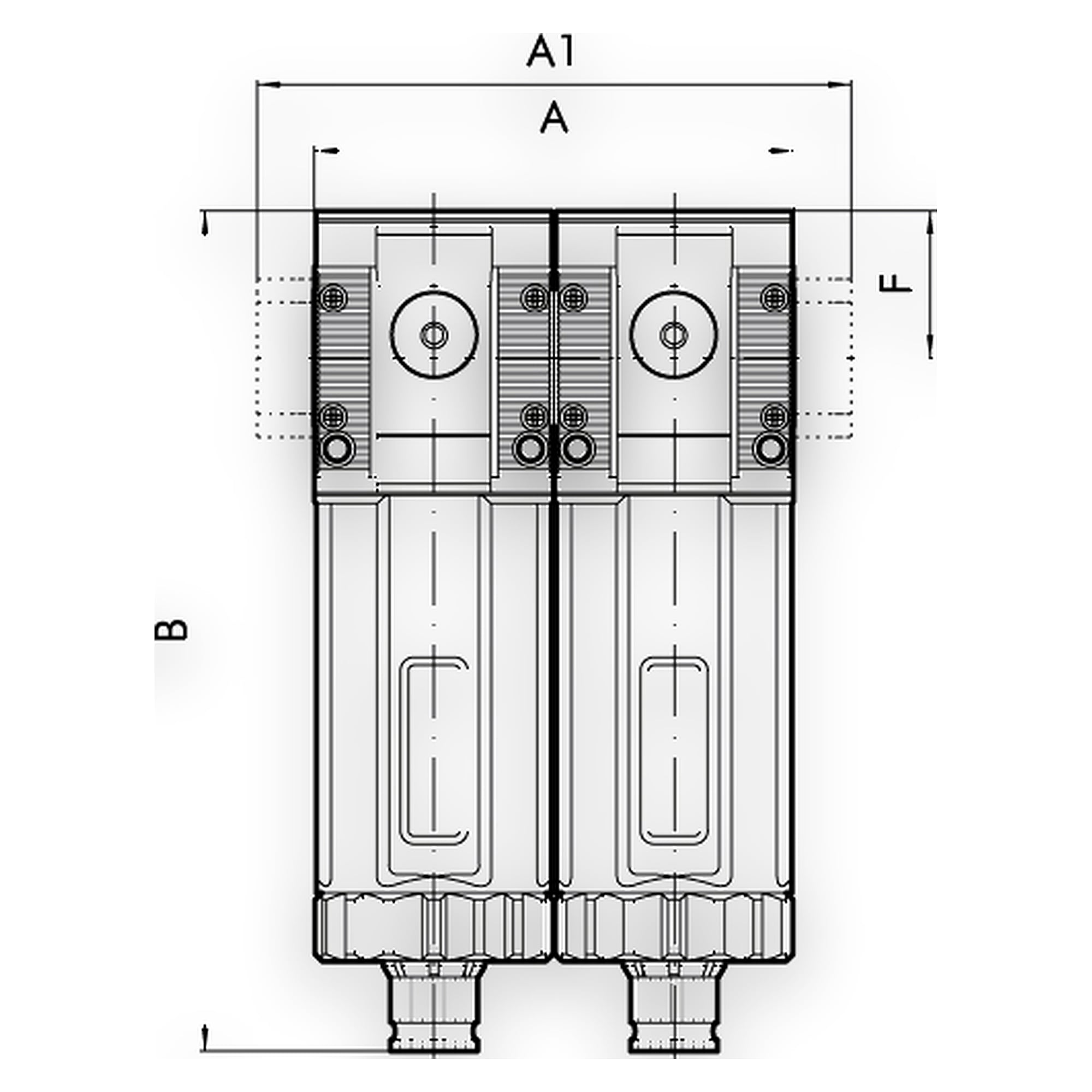 Filter + depurator »SYNTESI«, size 2, G 1/2, 5 µm + 0.01 µm, RMSA - Riegler 145371