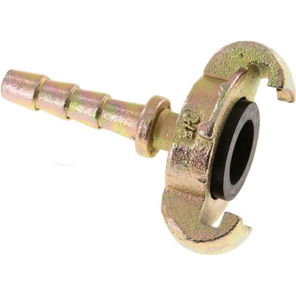 Kompressorkupplung 10 (3/8") mm Schlauch m. Sicherungsbund