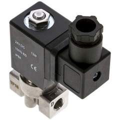 E.MC SLP-18-ES-12V. 2/2-way solenoid valve G 1/8", closed (NC) without power,12V DC Eco